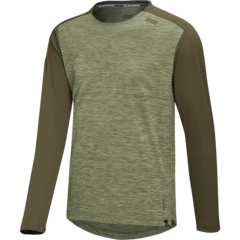 iXS Flow X LS Jersey Olive/Solid Dark Olive - XS