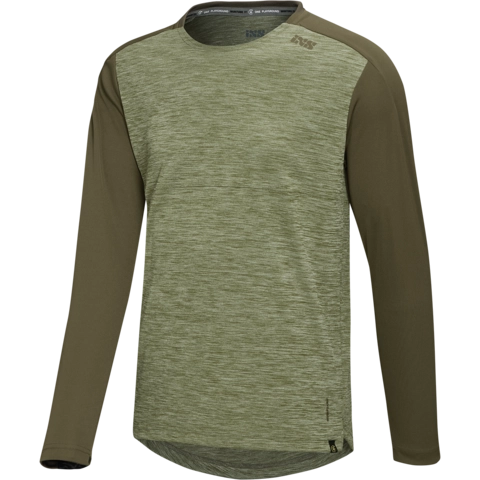 iXS Flow X LS Jersey Olive/Solid Dark Olive