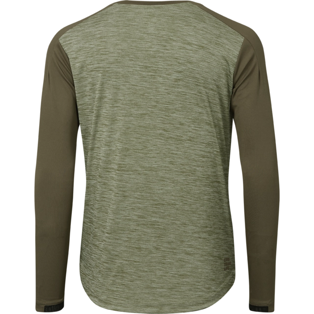 iXS Flow X LS Jersey Olive/Solid Dark Olive - XS 