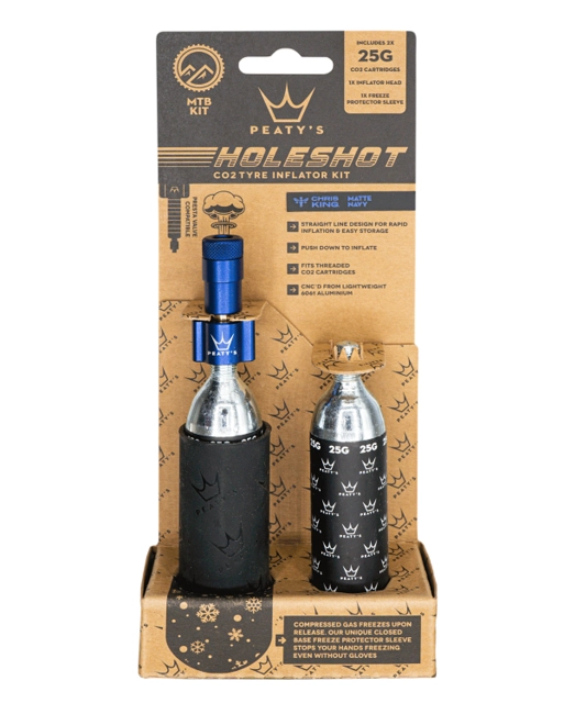 Peaty's Holeshot CO2 Tyre Inflator MTB (25g) - Navy 