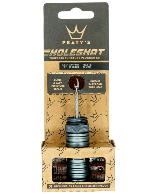 Peaty's Holeshot Tubeless Punc. Plug Kit Slate 