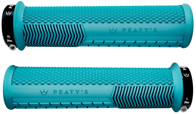 Peaty's Monarch Grip Knurl Thin - Turquoise 