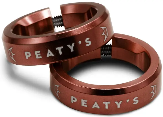 Peaty's Monarch Grip Lock Ring Red 