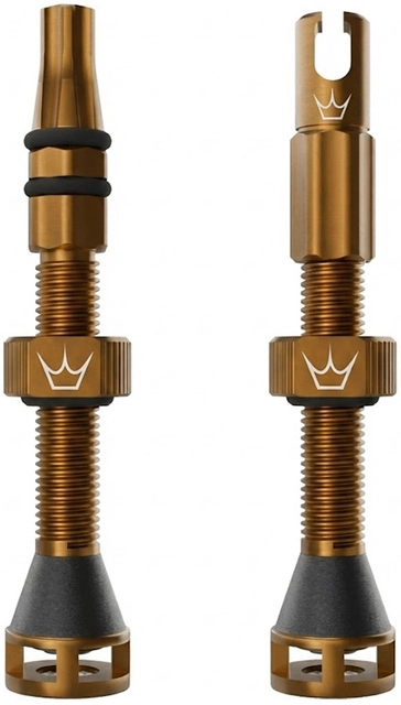 Peaty's Holeshot Fast Flow Valves 42mm Bourbon - 1 pair 