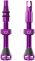 Peaty's Holeshot Fast Flow Valves 42mm Violet - 1 pair