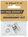 Peaty's Holeshot Fast Flow Valve Acc.Kit Silver