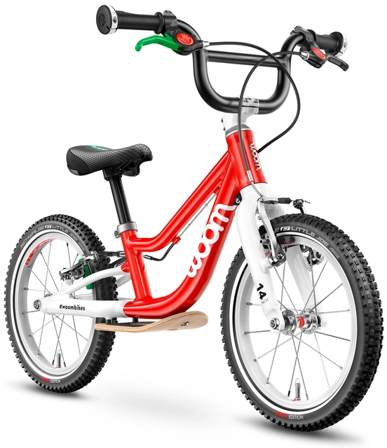 Woom 1+ balance bike Red 4,45kg, 3-4,5 years, 95-110cm 