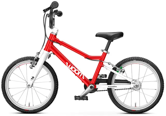 Woom 3 Automagic 16" Red 6,1kg, 4-6 years, 105-120cm 