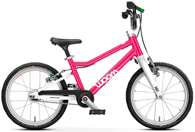 Woom Go 3 Automagic 16" Hot Pink 6,1kg, 4-6 years, 105-120cm 