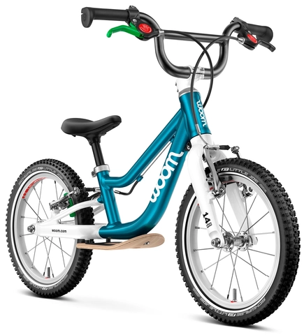 Woom Go 1 Plus 14&quot; Metallic Blue 4,45kg, 3-4,5 years, 95-110cm