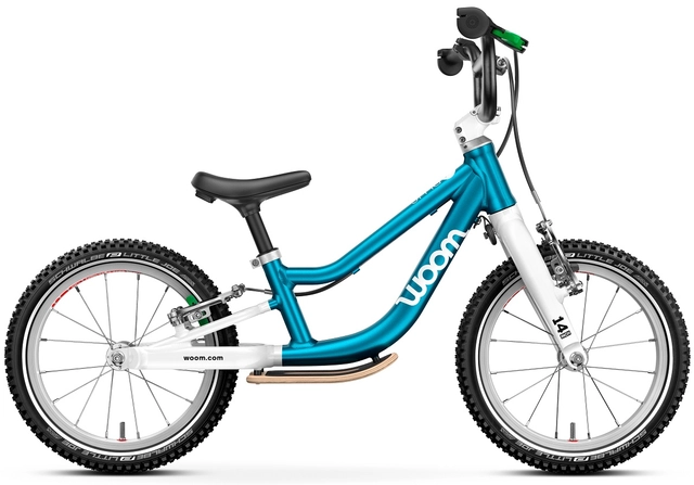 Woom Go 1 Plus 14" Metallic Blue 4,45kg, 3-4,5 years, 95-110cm 