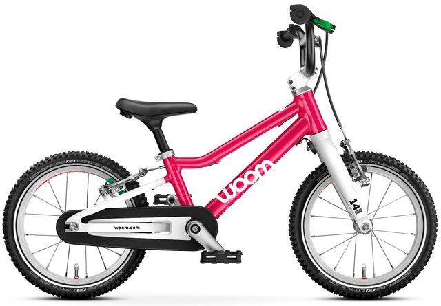 Woom Go 2 14" Hot Pink 5,3kg, 3-4,5 years, 95-110cm 