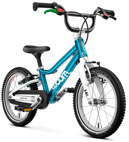 Woom Go 2 14&quot; Metallic Blue 5,3kg, 3-4,5 years, 95-110cm