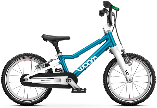Woom Go 2 14" Metallic Blue 5,3kg, 3-4,5 years, 95-110cm 