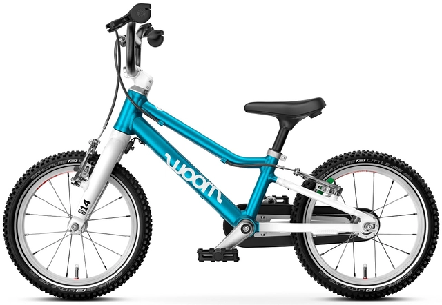 Woom Go 2 14" Metallic Blue 5,3kg, 3-4,5 years, 95-110cm 