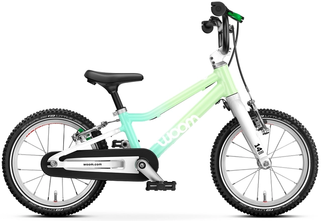 Woom Go 2 14" Spearmint Crush Ltd Edt 5,3kg, 3-4,5 år, 95-110cm 