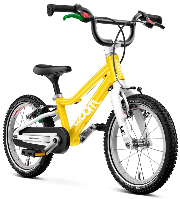 Woom Go 2 14" Yellow 5,3kg, 3-4,5 years, 95-110cm 