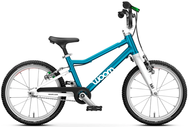 Woom Go 3 16" Metallic Blue 5,7kg, 4-6 years, 105-120cm 