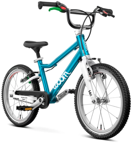Woom Go 3 16&quot; Metallic Blue 5,7kg, 4-6 years, 105-120cm