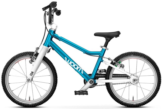 Woom Go 3 Automagic 16" Metallic Blue 6,1kg, 4-6 years, 105-120cm 