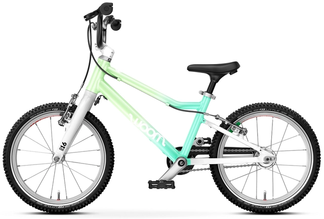 Woom Go 3 Automagic 16" Spearmint Crush 6,1kg, 4-6 år, 105-120cm, Ltd Edt 