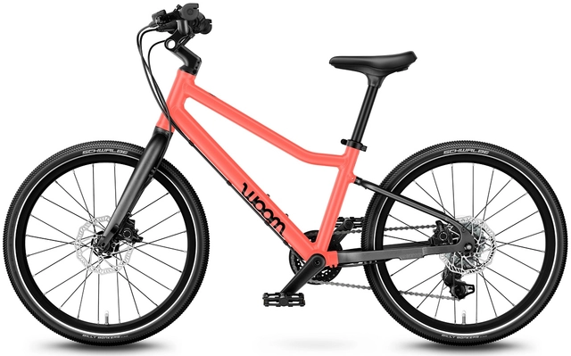 Woom Explore 4 20" Neon Coral 7,8kg, 6-8 years, 115-130cm 