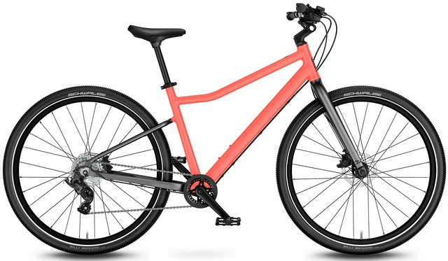 Woom Explore 6 26" Neon Coral 9,5kg, 10-14 years, 140-165cm 