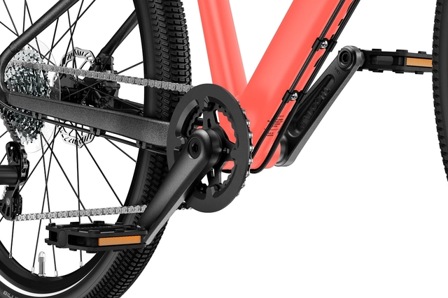 Woom Explore 6 26" Neon Coral 9,5kg, 10-14 years, 140-165cm 