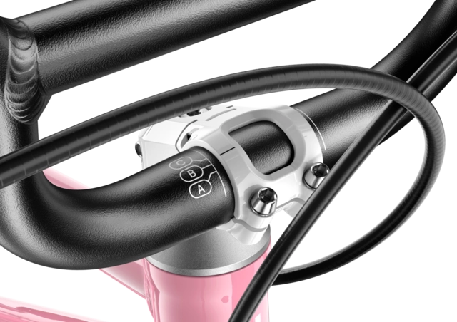 Woom Go 1 Plus 14" Powder Pink 4,45kg, 3-4,5 år, 95-110cm 