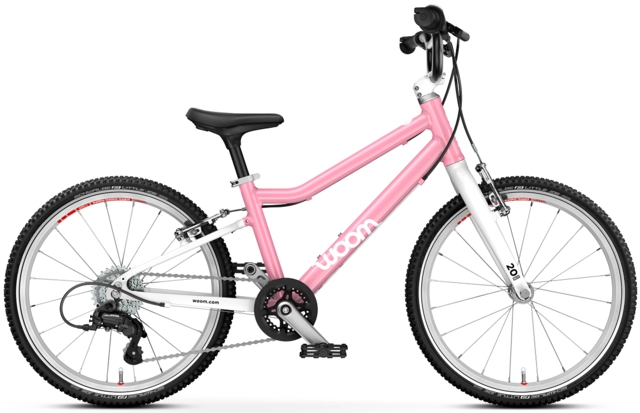 Woom Go 4 20" Powder Pink 7,8kg, 6-8 år, 115-130cm 