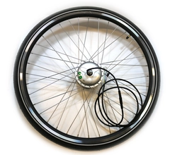 Wheel 28 front w/motor 24V SWXC