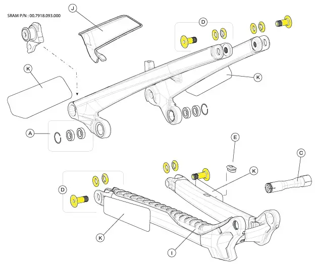 GT Sensor Crb Link/CS/SS/Pivot Hardware 2023-> 