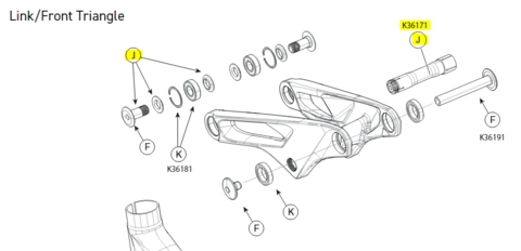 Force Crb 29 Pivot Link/CS hardware Force Crb 2021->