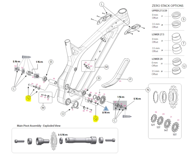 Fury Shock Mount Hardware GT Fury 2019-> 