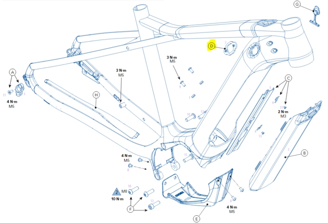 GT Remote Charging Port Threaded Plate 