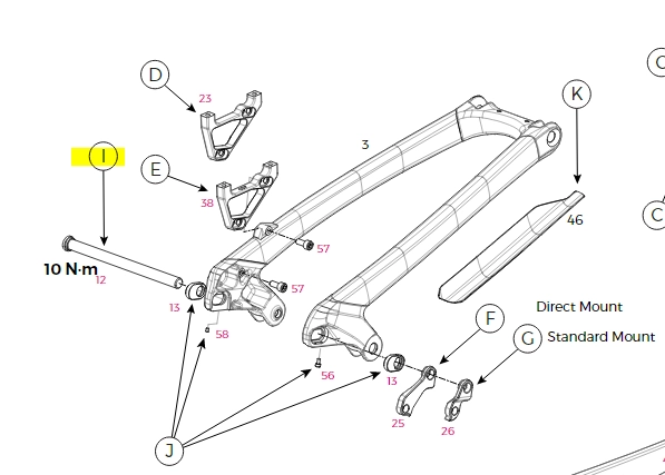 Axle GT 148x12mm Thru Axle Fury 2019-> 