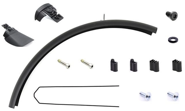 Front fender Haibike 27,5", 75mm width, inc mounts 