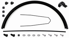 Rear fender Haibike 27,5&quot;, 75mm width, inc mounts