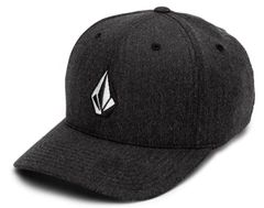 Volcom Full Stone HTHR Flexfit Hat Charcoal Heather - S/M