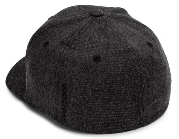 Volcom Full Stone HTHR Flexfit Hat Charcoal Heather - S/M 