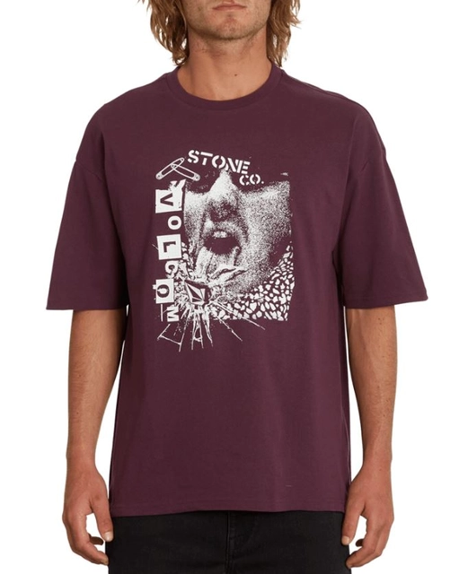 Volcom Safetytee Loose SS Tee Mulberry - S 