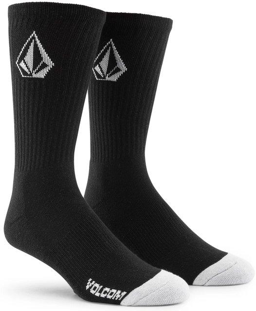 Volcom Full Stone Sock 3Pk Black - One Size 