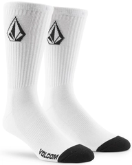 Volcom Full Stone Sock 3Pk White - One Size