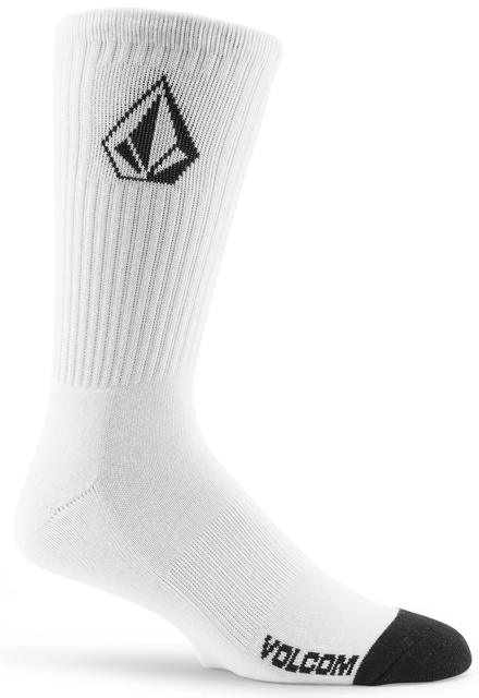 Volcom Full Stone Sock 3Pk White - One Size 