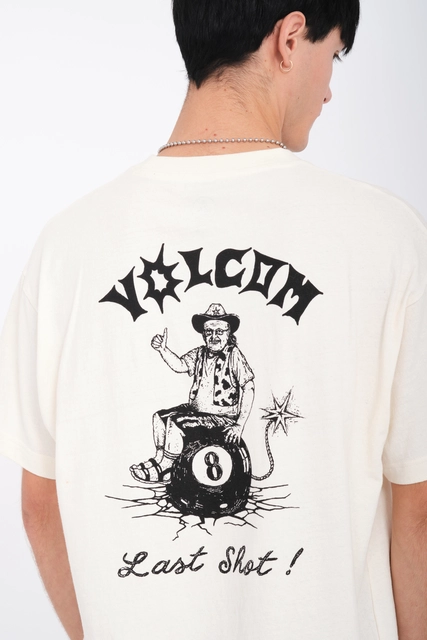 Volcom Last Shot Loose SS Tee Dirty White - M 