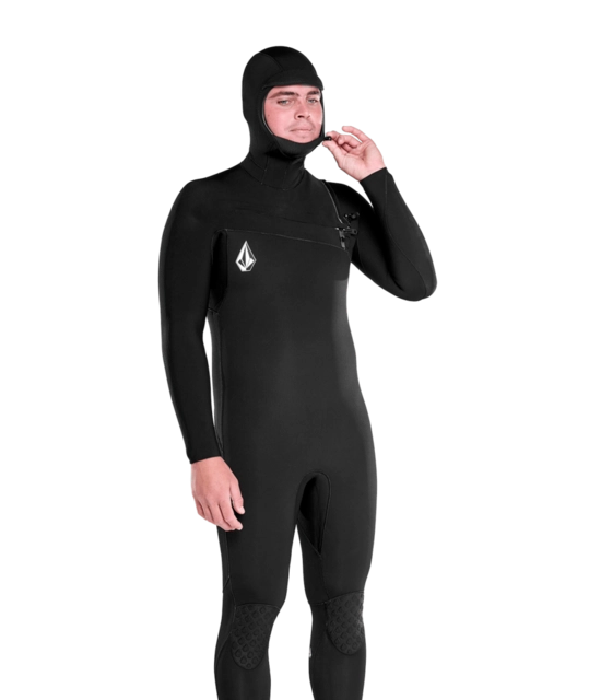 Volcom 5/4/3mm Hood Chestzip Fullsuit Black - XL 