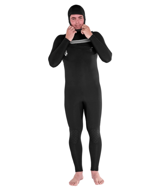 Volcom 5/4/3mm Hood Chestzip Fullsuit Black - MT 