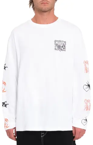 Volcom FA Keutchi LS Tee White