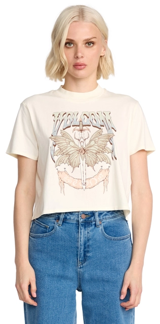 Volcom Dial Crop Tee Bone - L 