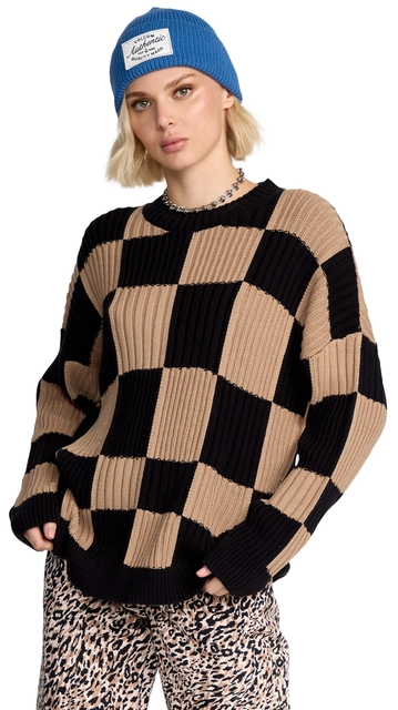 Volcom Tripnotic Sweater Black Combo - L 